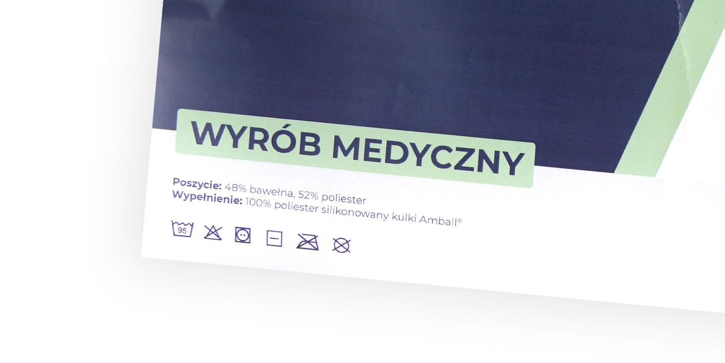Poduszka 40x60 medical puszysta